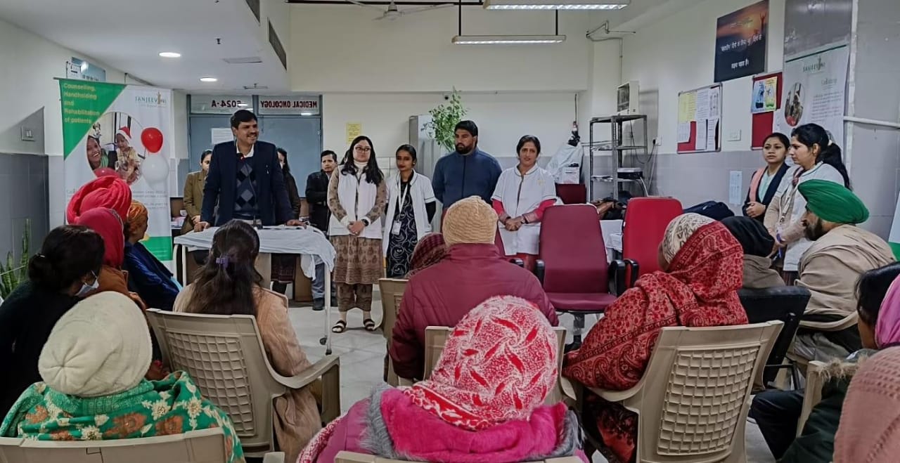 Medical Oncology, PGIMER and SLBC celebrated Lohari with  cancer patients